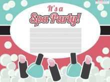 68 Format Spa Party Invitation Template Photo with Spa Party Invitation Template