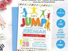 68 Free Printable Jump Birthday Invitation Template Formating by Jump Birthday Invitation Template