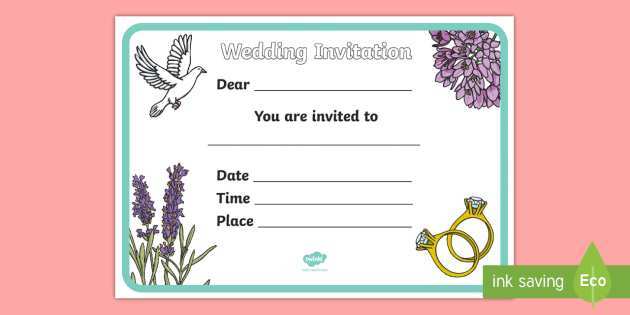 68 Free Wedding Invitation Template Ks2 Templates by Wedding Invitation Template Ks2