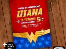 68 Free Wonder Woman Birthday Invitation Template Free Download by Wonder Woman Birthday Invitation Template Free