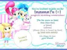 68 Report Shimmer And Shine Birthday Invitation Template Download for Shimmer And Shine Birthday Invitation Template
