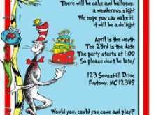 68 Standard Dr Seuss Birthday Invitation Template Maker for Dr Seuss Birthday Invitation Template
