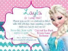 68 Visiting Elsa Party Invitation Template Maker with Elsa Party Invitation Template