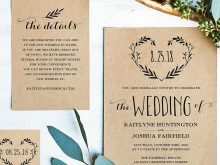 Printable Wedding Invitation Template