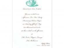 69 Adding Afternoon Tea Party Invitation Template Formating for Afternoon Tea Party Invitation Template