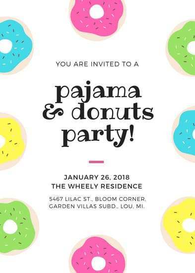 69 Blank Donut Party Invitation Template Free for Ms Word with Donut Party Invitation Template Free