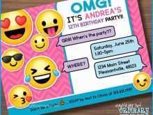 69 Blank Emoji Birthday Invitation Template Free for Ms Word for Emoji Birthday Invitation Template Free