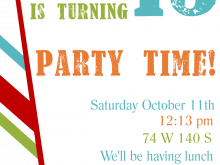 69 Blank Word Birthday Party Invitation Template in Photoshop with Word Birthday Party Invitation Template