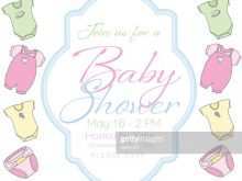 Baby Shower Invitation Template Vector