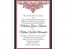 69 Customize Our Free Wedding Invitation Template Red Photo for Wedding Invitation Template Red