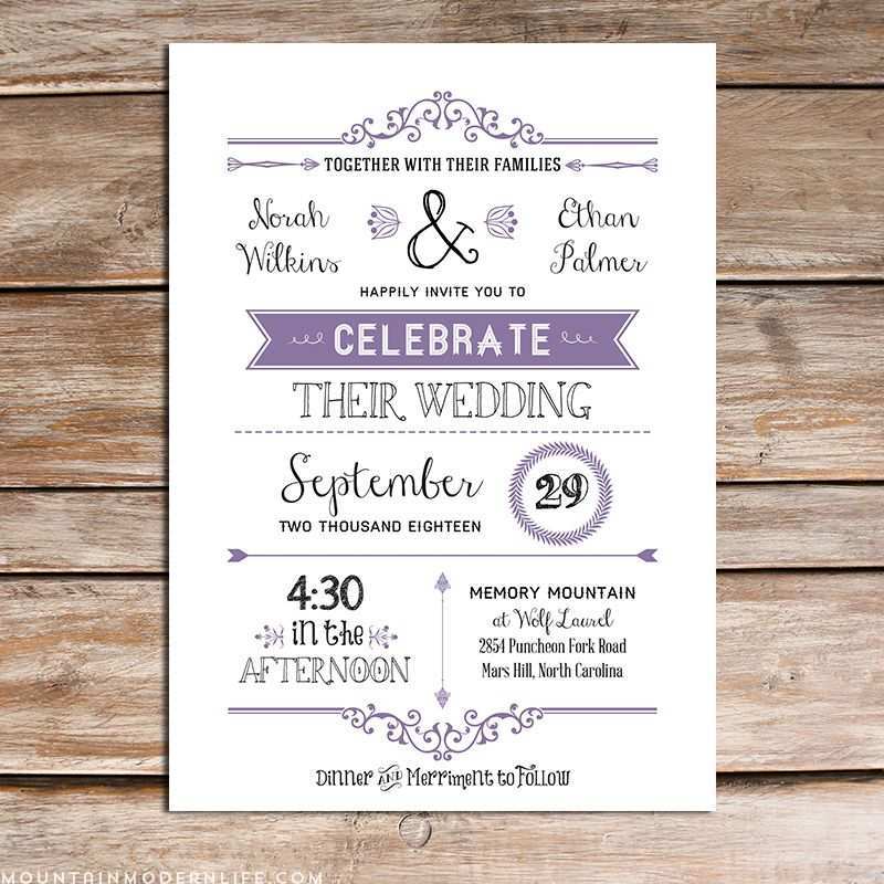 69 Customize Our Free Wedding Invitation Templates Lilac Download by Wedding Invitation Templates Lilac