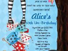 69 How To Create Blank Alice In Wonderland Invitation Template Photo for Blank Alice In Wonderland Invitation Template