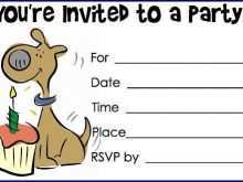 69 How To Create Dog Party Invitation Template With Stunning Design for Dog Party Invitation Template