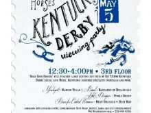 69 How To Create Kentucky Derby Party Invitation Template For Free by Kentucky Derby Party Invitation Template