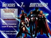 69 Online Avengers Birthday Invitation Template Download for Avengers Birthday Invitation Template