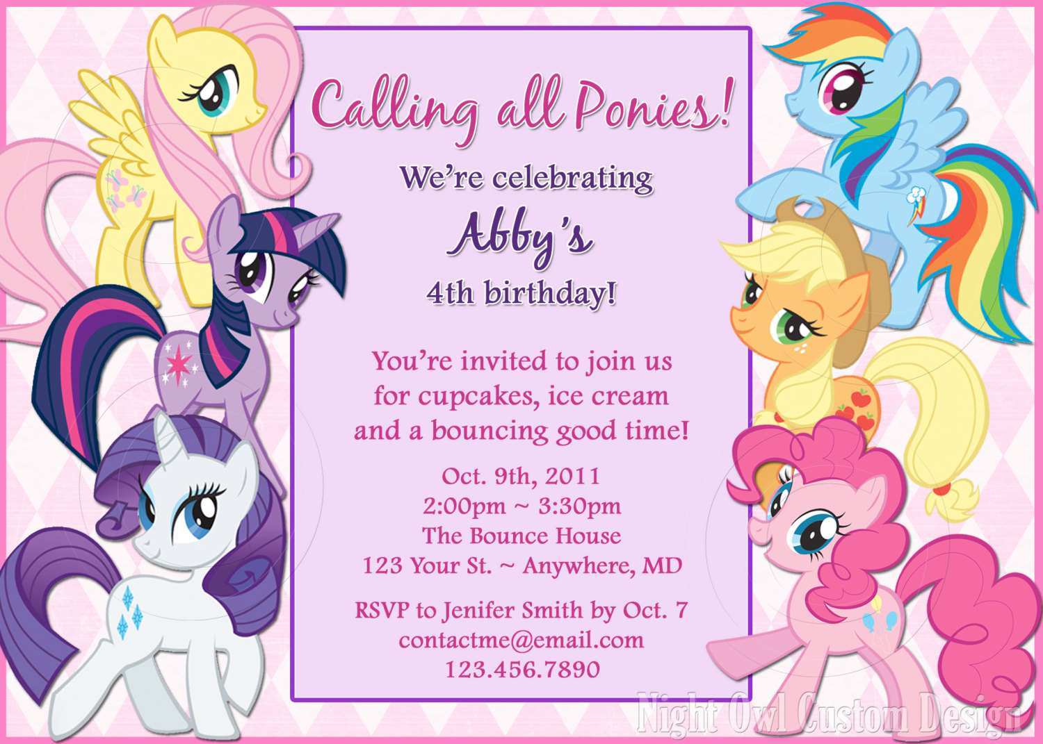 69 Online My Little Pony Birthday Invitation Template With Stunning Design by My Little Pony Birthday Invitation Template