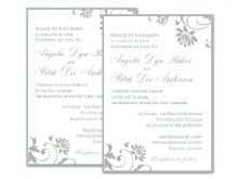 69 The Best Wedding Invitation Template For Word PSD File with Wedding Invitation Template For Word