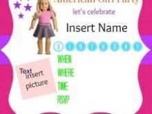 American Girl Party Invitation Template Free