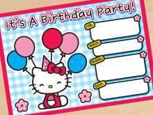 70 Blank Hello Kitty Birthday Invitation Card Template Free Download with Hello Kitty Birthday Invitation Card Template Free