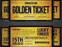 70 Create Golden Ticket Birthday Invitation Template in Word with Golden Ticket Birthday Invitation Template
