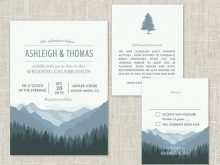 70 Creating Wedding Invitation Template Mountain With Stunning Design by Wedding Invitation Template Mountain