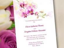 70 Customize Orchid Wedding Invitation Template in Photoshop with Orchid Wedding Invitation Template