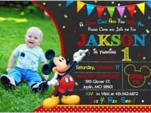 70 Customize Our Free Editable Mickey Mouse Birthday Invitation Template for Ms Word with Editable Mickey Mouse Birthday Invitation Template
