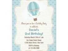 70 Customize Our Free Hot Air Balloon Birthday Invitation Template in Photoshop with Hot Air Balloon Birthday Invitation Template