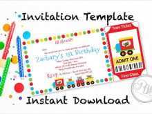 70 Customize Our Free Ticket Birthday Invitation Template Download by Ticket Birthday Invitation Template
