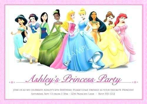 70 Format Birthday Invitation Templates Disney Princess For Free with Birthday Invitation Templates Disney Princess