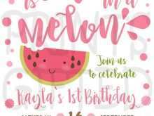 70 Format One In A Melon Birthday Invitation Template Maker by One In A Melon Birthday Invitation Template