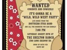 70 Free Printable Western Theme Party Invitation Template in Word for Western Theme Party Invitation Template