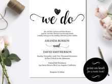 70 Online We Do Wedding Invitation Template PSD File with We Do Wedding Invitation Template