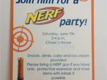 70 Visiting Nerf War Birthday Invitation Template With Stunning Design by Nerf War Birthday Invitation Template