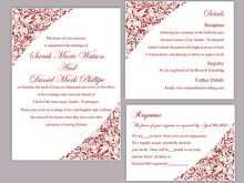 71 Create Wedding Invitation Template Red With Stunning Design for Wedding Invitation Template Red