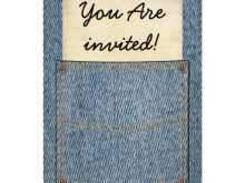 71 Creating Denim Party Invitation Template in Word for Denim Party Invitation Template