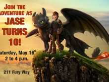 71 Creating How To Train Your Dragon Birthday Invitation Template With Stunning Design with How To Train Your Dragon Birthday Invitation Template