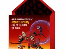 71 Creating Incredibles Birthday Invitation Template for Ms Word by Incredibles Birthday Invitation Template