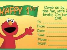 71 Creating Sesame Street 1St Birthday Invitation Template PSD File for Sesame Street 1St Birthday Invitation Template