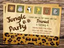 71 Customize Jungle Birthday Invitation Template Formating for Jungle Birthday Invitation Template