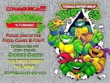 71 Customize Our Free Ninja Turtle Party Invitation Template Free in Word with Ninja Turtle Party Invitation Template Free