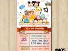 71 Customize Tsum Tsum Birthday Invitation Template Layouts by Tsum Tsum Birthday Invitation Template