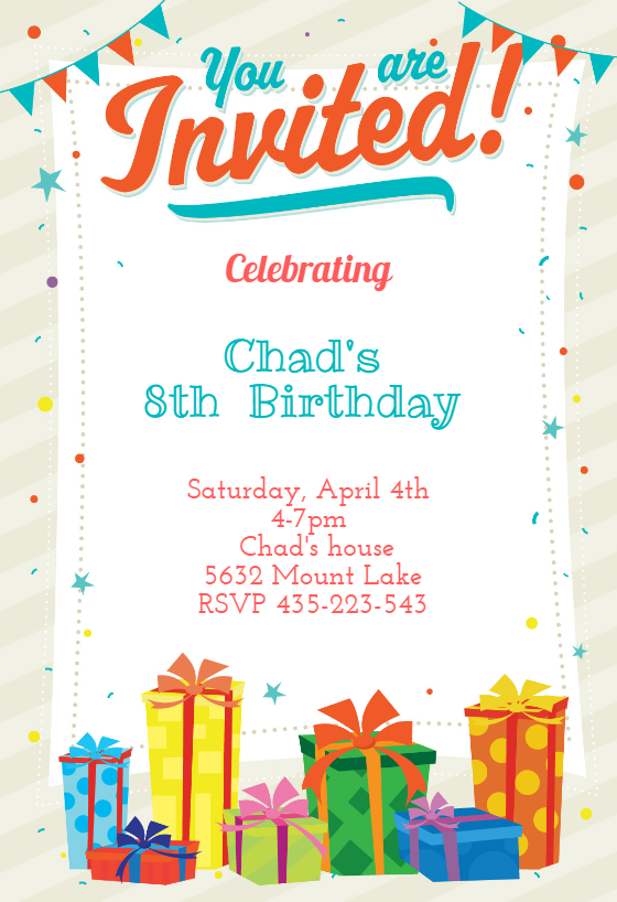 71 Online Birthday Party Invitation Template Photo with Birthday Party Invitation Template
