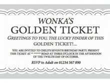 71 Online Golden Ticket Birthday Invitation Template Maker by Golden Ticket Birthday Invitation Template