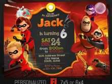 71 The Best Incredibles Birthday Invitation Template Templates by Incredibles Birthday Invitation Template