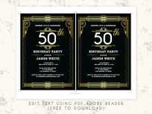 72 Adding Great Gatsby Party Invitation Template Free For Free for Great Gatsby Party Invitation Template Free