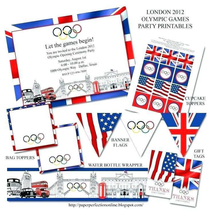 72 Adding Olympic Party Invitation Template Photo for Olympic Party Invitation Template