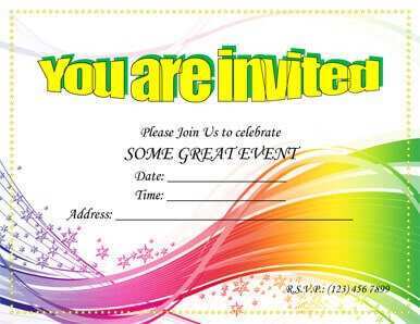 72 Best Party Invitation Template With Photo in Photoshop by Party Invitation Template With Photo