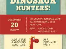 72 Blank Dinosaur Birthday Invitation Template Maker for Dinosaur Birthday Invitation Template