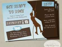 72 Blank Rock Climbing Party Invitation Template Free for Ms Word with Rock Climbing Party Invitation Template Free